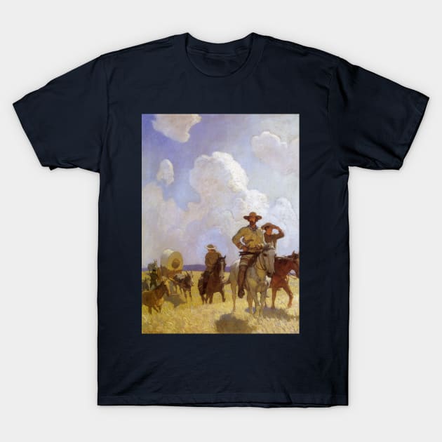 The Parkman Outfit. Henry Chatillon, Guide and Hunter by NC Wyeth T-Shirt by MasterpieceCafe